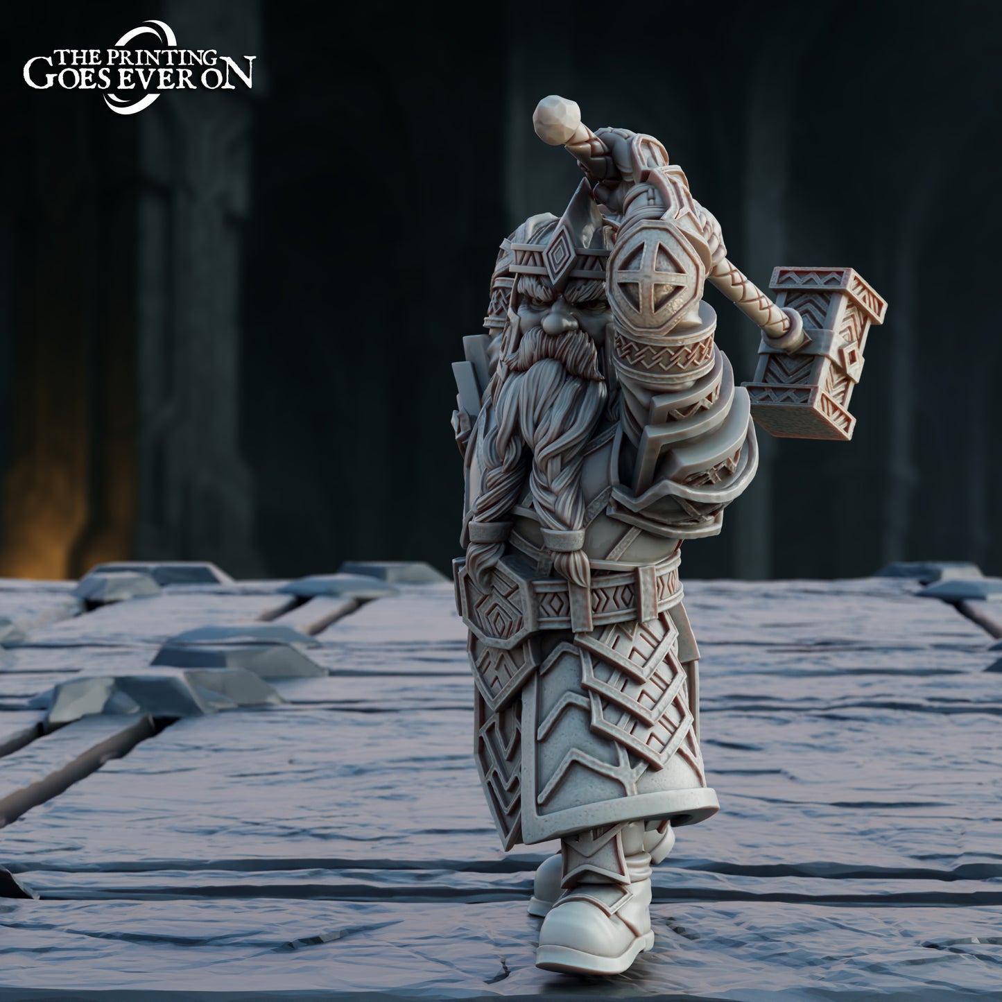 Steelvein Clan Dwarven Iron Vanguard - set of 6 (Sculpted by The Printing Goes Ever On)
