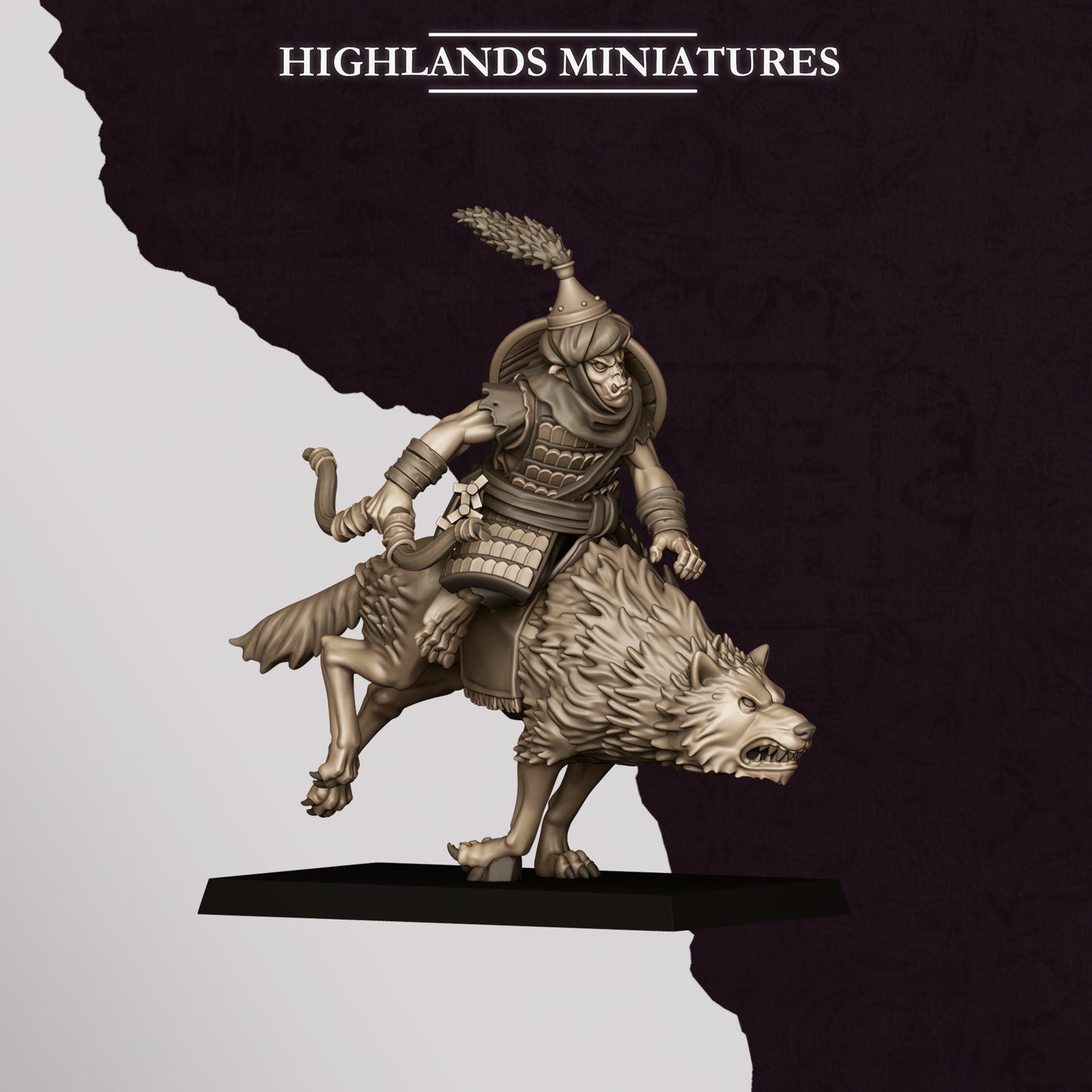 Hobgoblin Riders miniature (Sculpted by Highland Miniatures)