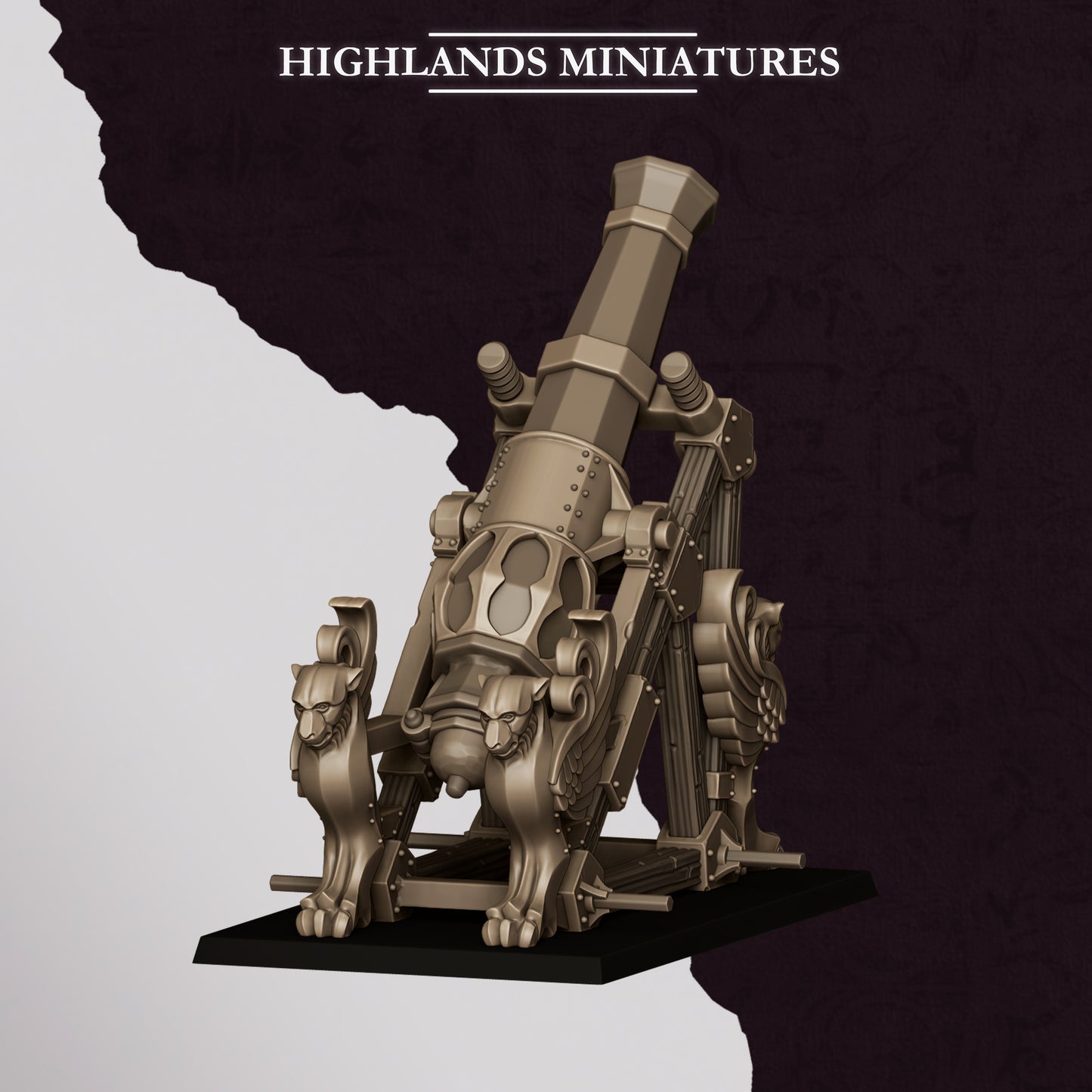 Sons of Marduk Mortar miniature (Sculpted by Highland Miniatures)