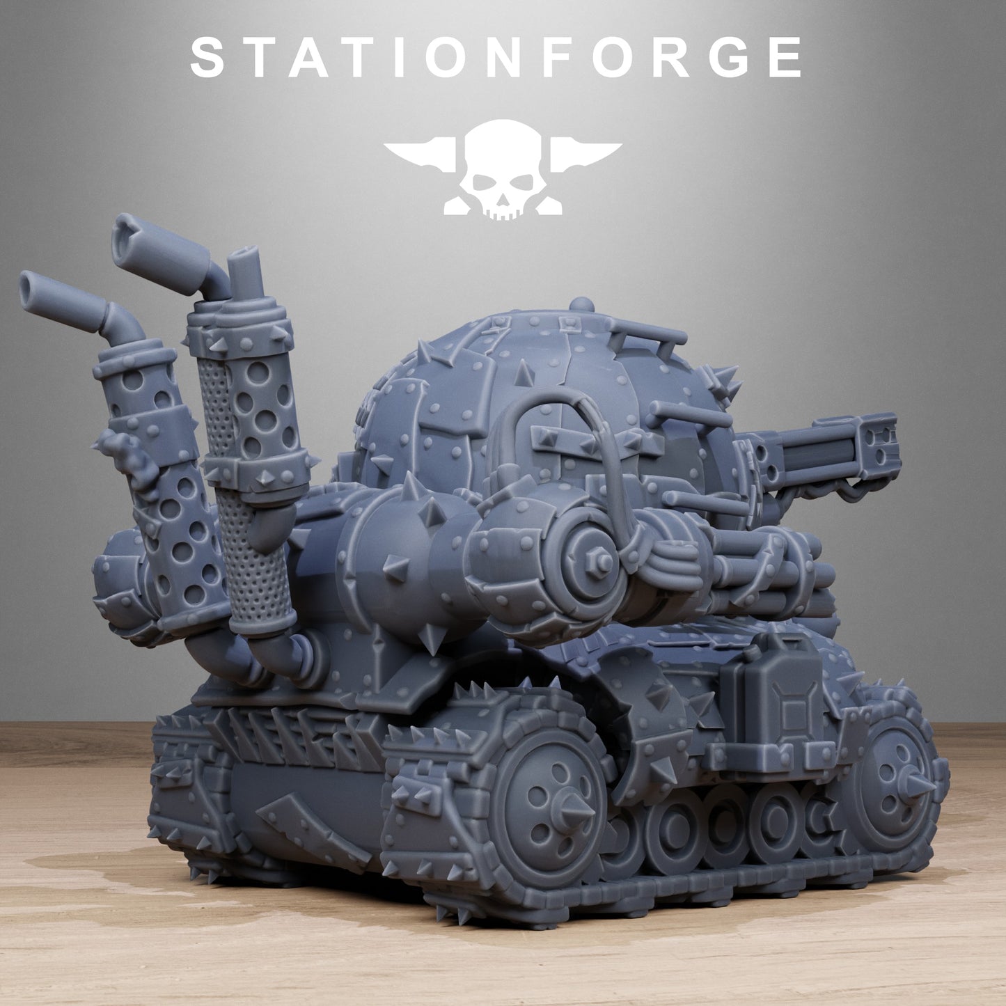 Orkaz Mini Tank - full kit (Sculpted by Stationforge)