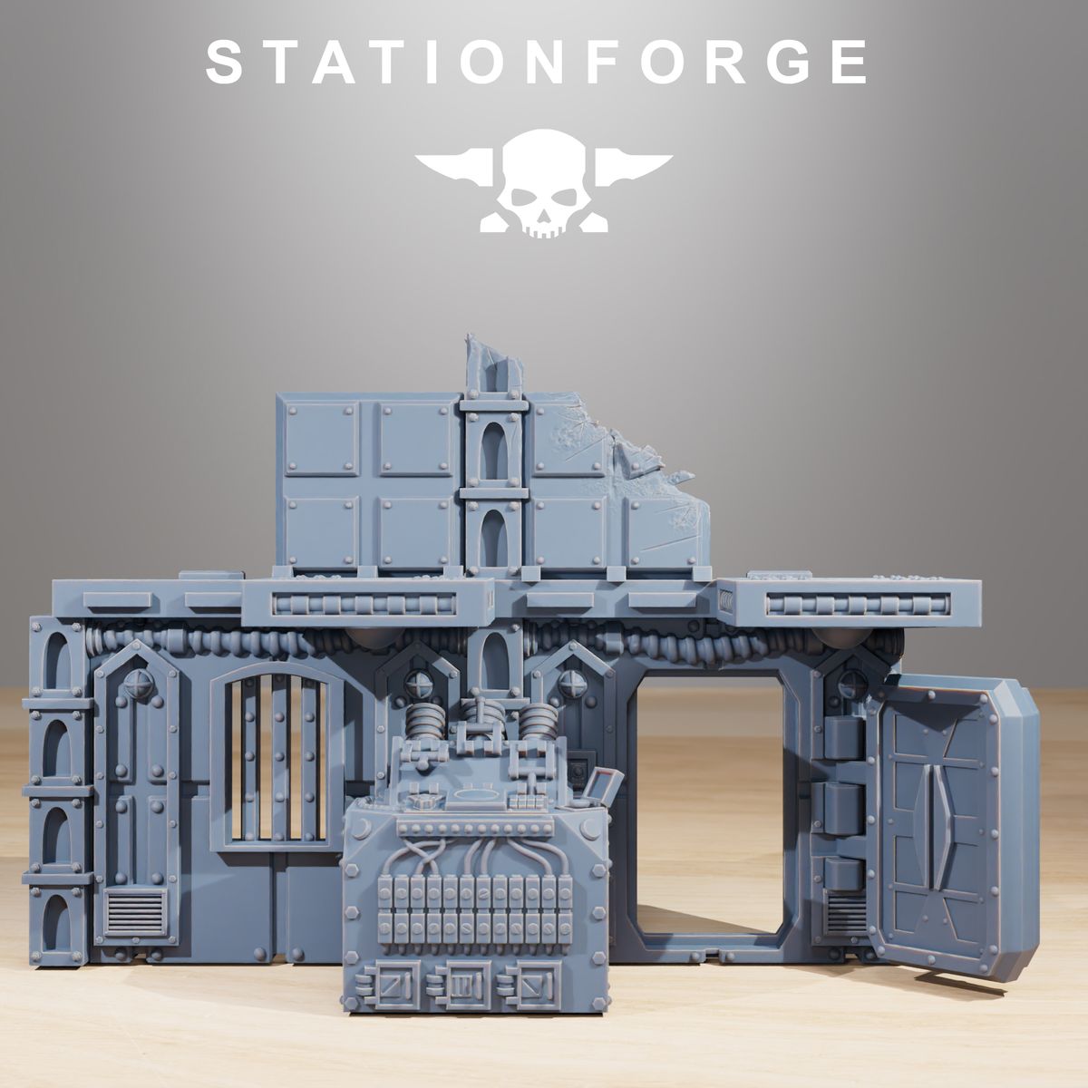 Scavenger Factory Terrain (Sculpted by Stationforge)