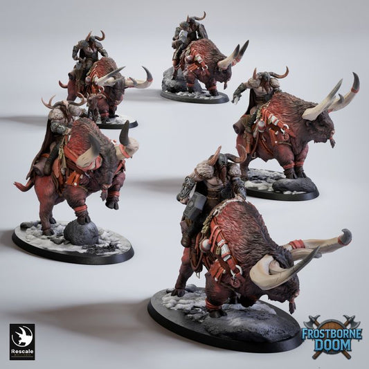 Vargir Frosthorns - set of 5 (Sculpted by Rescale Miniatures) - 3D Printed Miniature