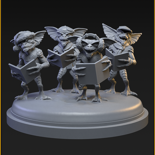 Gremlins 40mm Scale on 50mm Base (Sculpted by C27 Studios) - 3D Printed Miniature