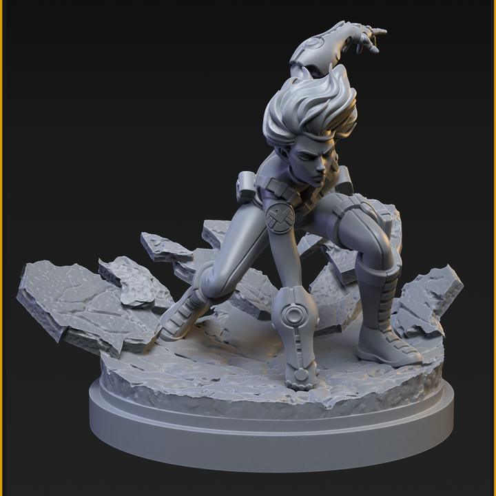 Quake 40mm Scale on 35mm Base (Sculpted by C27 Studios) - 3D Printed Miniature