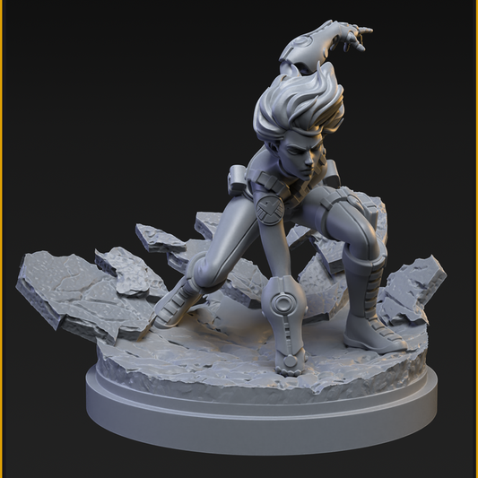 Quake 40mm Scale on 35mm Base (Sculpted by C27 Studios) - 3D Printed Miniature