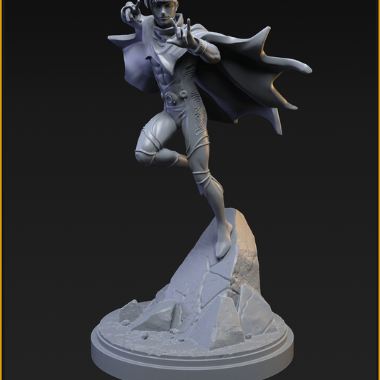 Wiccan 40mm on 35mm Base (Sculpted by C27 Studios) - 3D Printed Miniature
