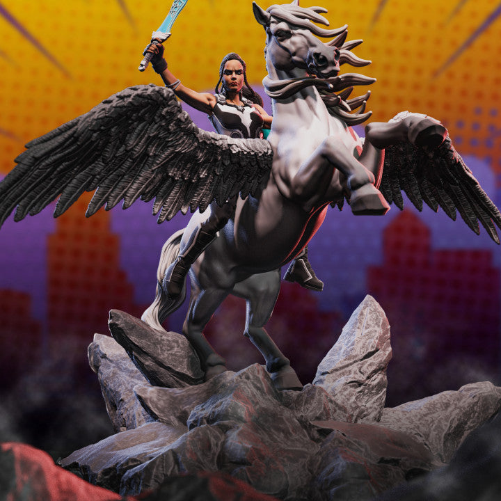 Valkyrie miniature render