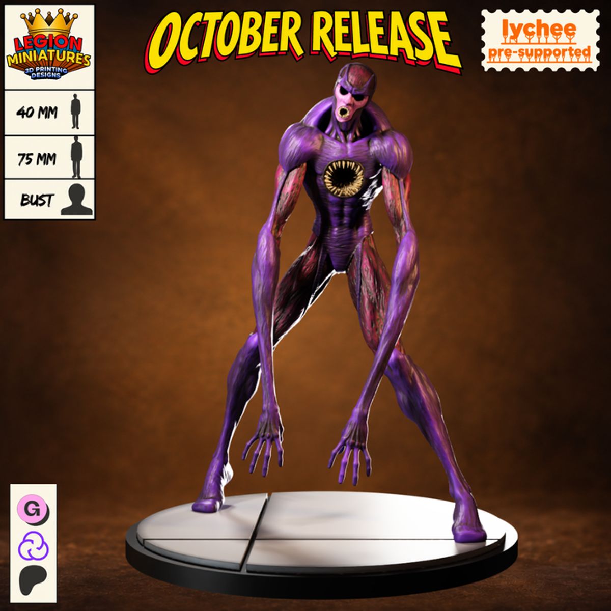Horror Sentinel Fan-Art 40mm Miniature (Sculpted by Legion Miniatures)