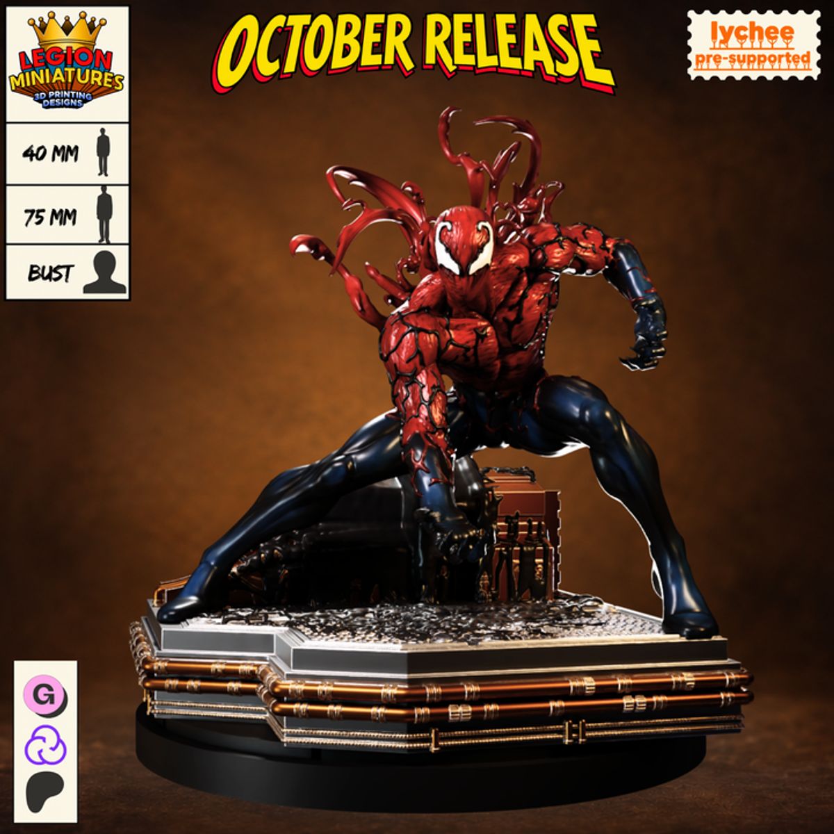 Toxin Fan-Art 40mm Miniature (Sculpted by Legion Miniatures)