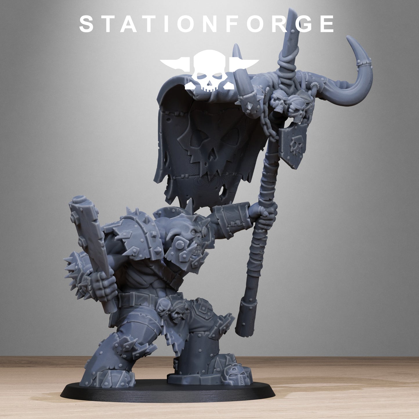 Orkaz Bearer Boss (Sculpted by Station Forge)
