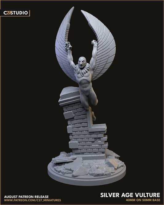 Silver Age Vulture on 50mm Base (Sculpted by C27 Minis & Terrain)