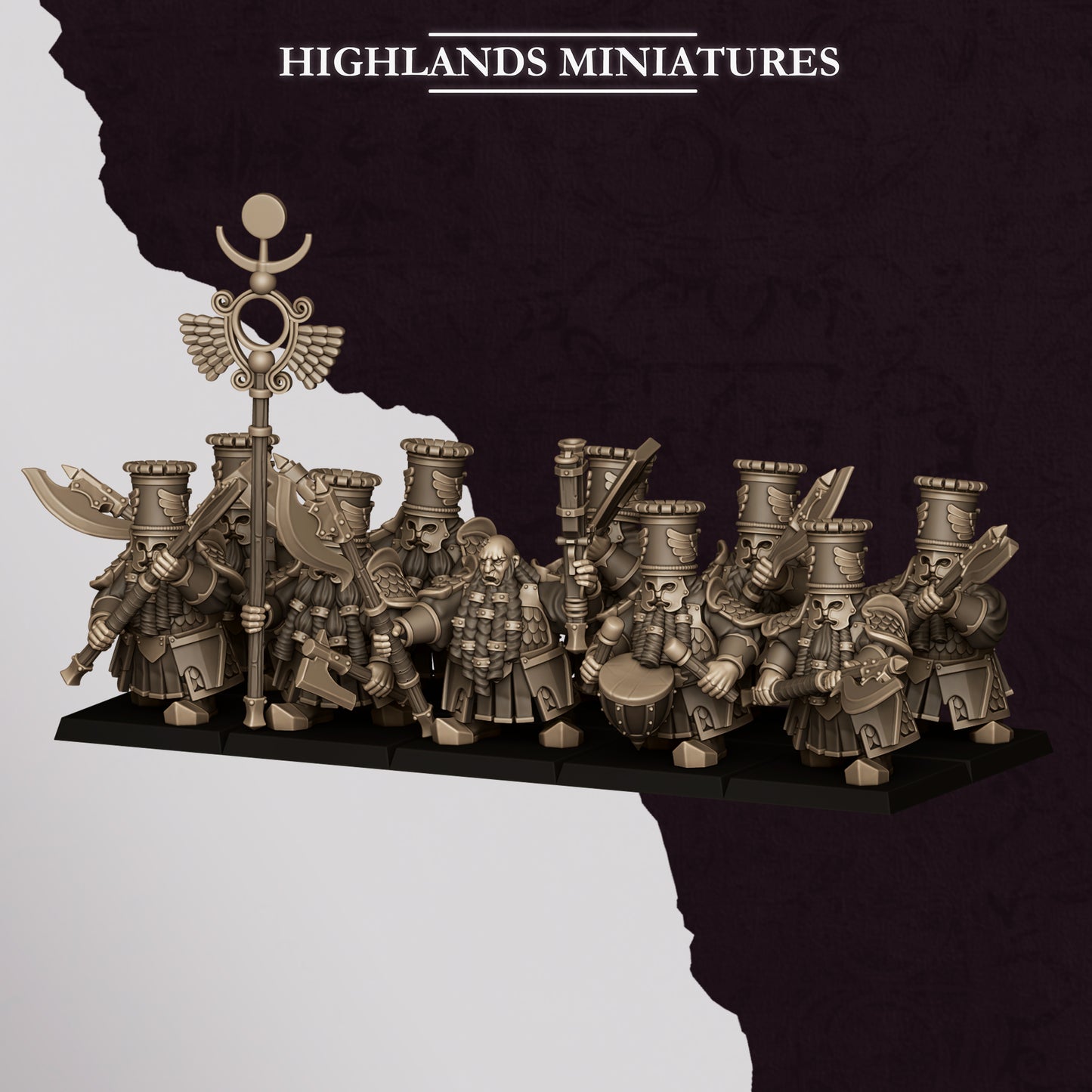 Sons of Marduk Heavy Guard miniature - set of 10 (Sculpted by Highland Miniatures)