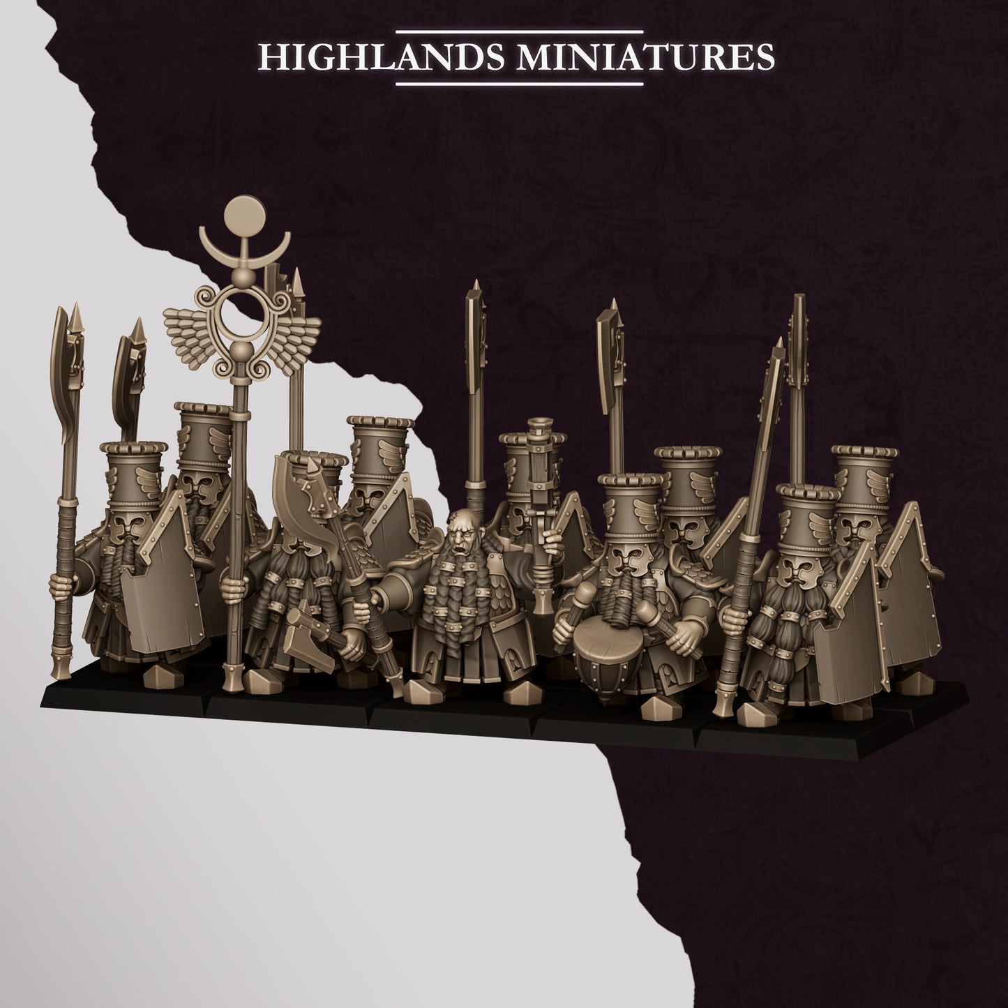 Sons of Marduk Heavy Guard miniature - set of 10 (Sculpted by Highland Miniatures)