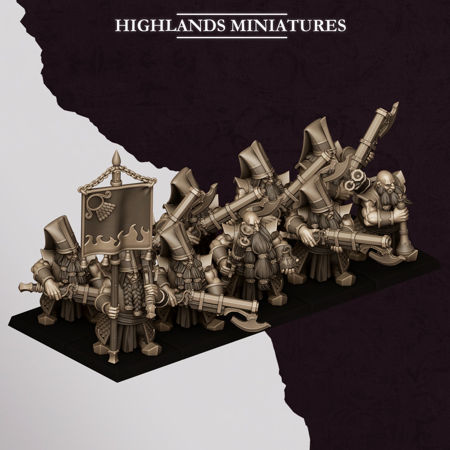 Sons of Marduk Shooters miniature - set of 10 (Sculpted by Highland Miniatures)