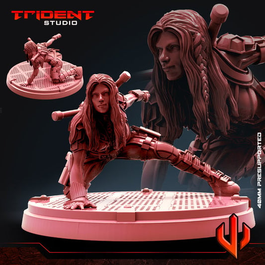 Black Widow 2021 (Fan art sculpted by Trident Studio) (Crisis Protocol Proxy/Alternative)