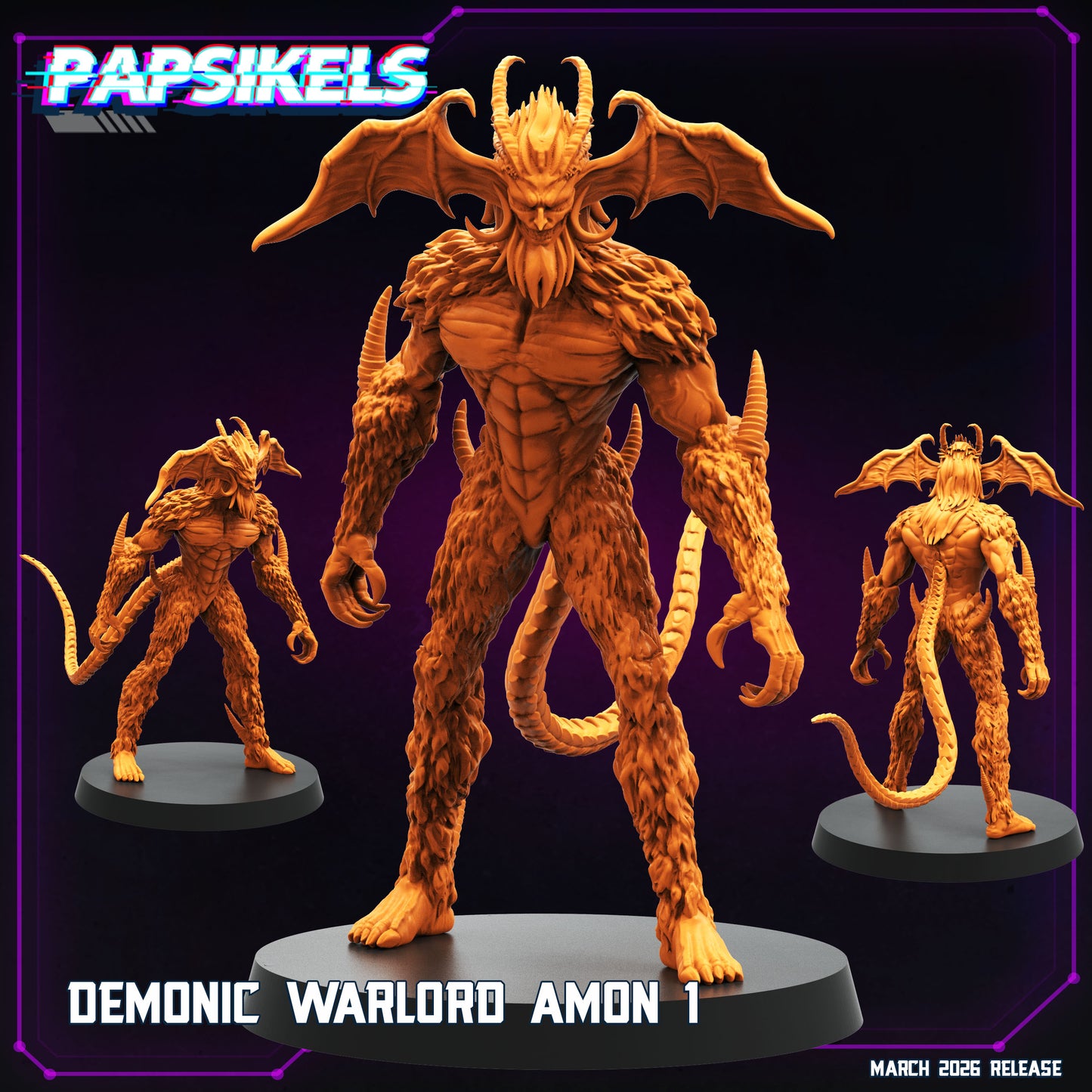Demonic Warlord Amon (sculpted by Papsikels)