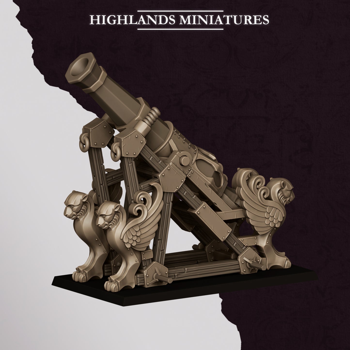 Sons of Marduk Mortar miniature (Sculpted by Highland Miniatures)