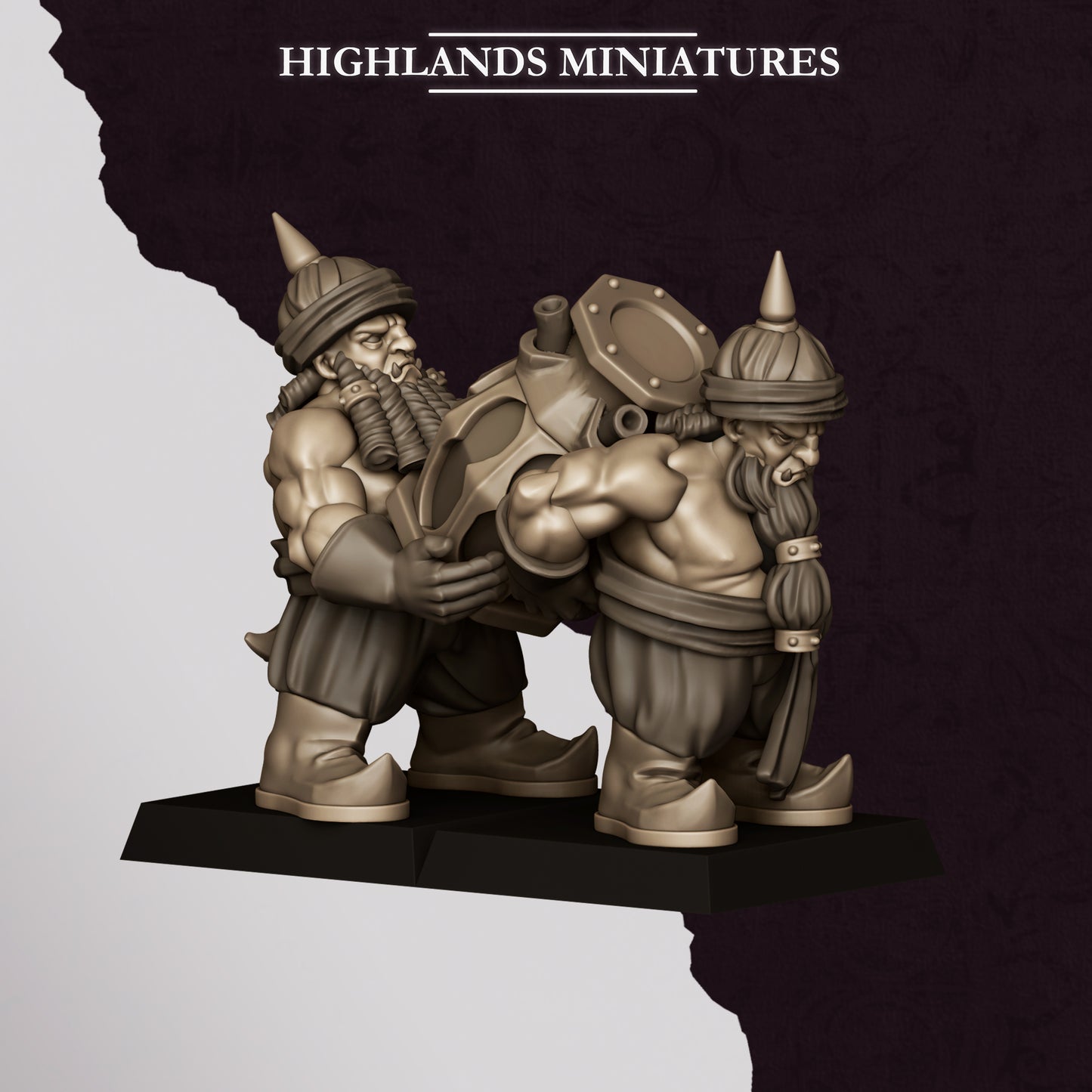 Sons of Marduk Mortar miniature (Sculpted by Highland Miniatures)