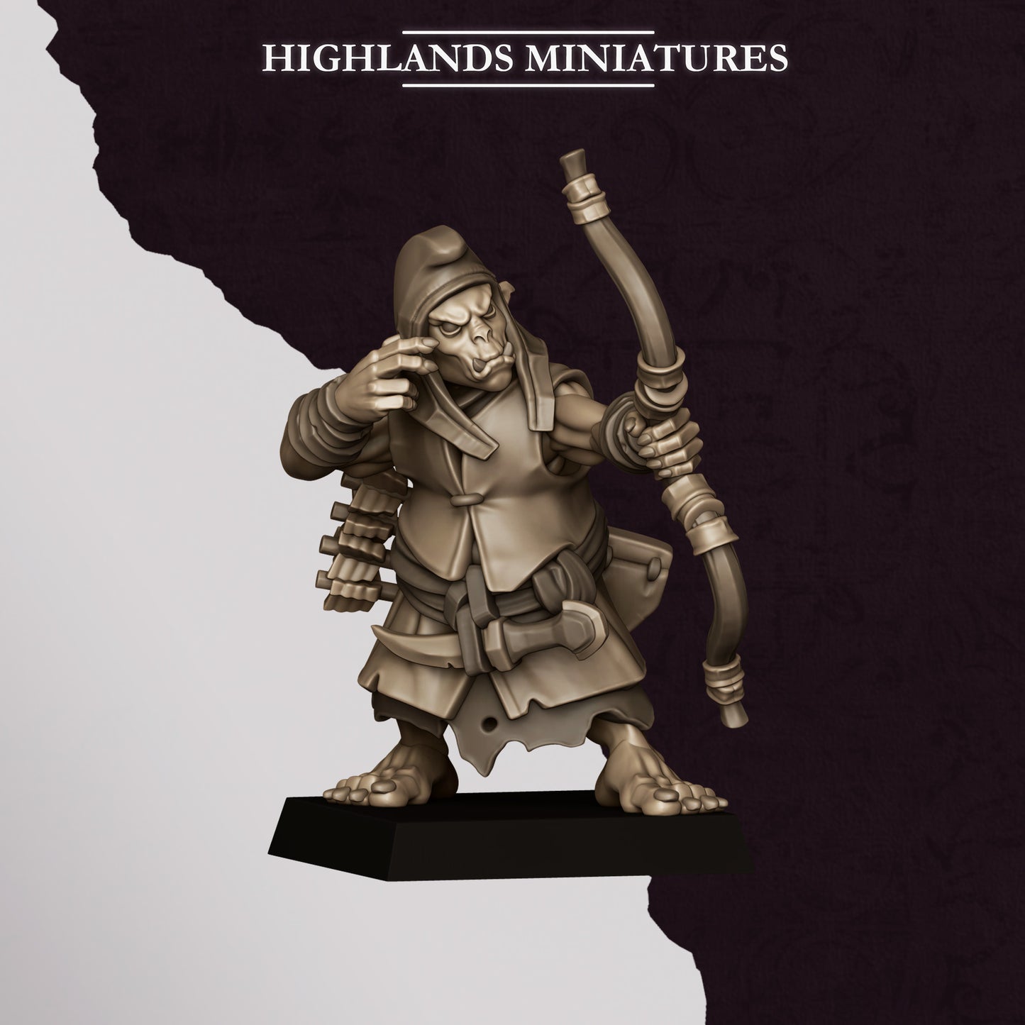 Hobgoblin Archers miniature (Sculpted by Highland Miniatures)