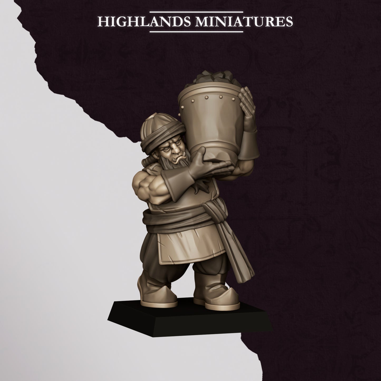 Sons of Marduk Cannon miniature (Sculpted by Highland Miniatures)