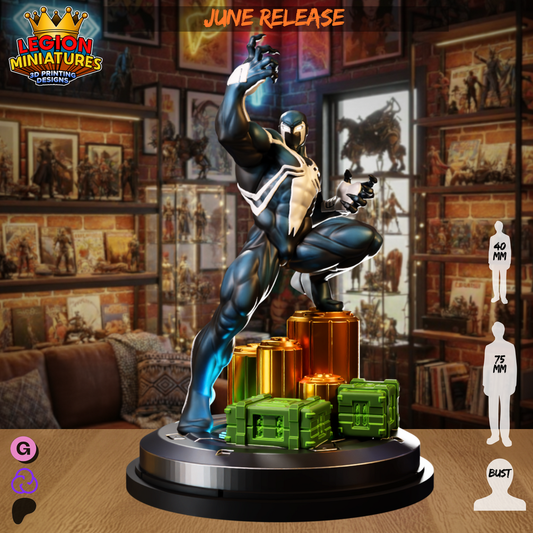 Venom Space Knight fan-art miniature by Legion Miniatures