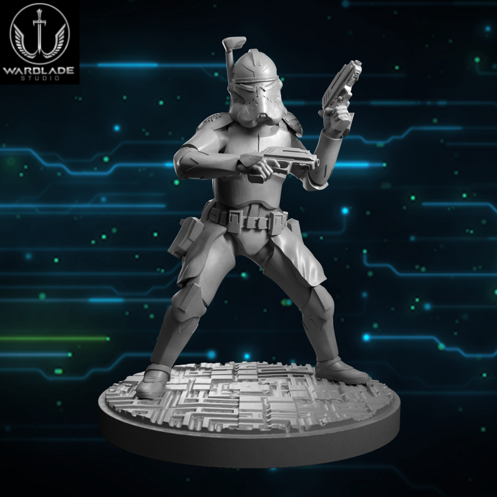 Captain Wolffe - Fan Art (Sculpted by Warblade Studios)