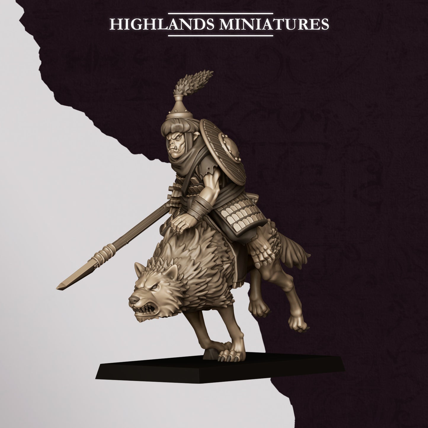 Hobgoblin Riders miniature (Sculpted by Highland Miniatures)