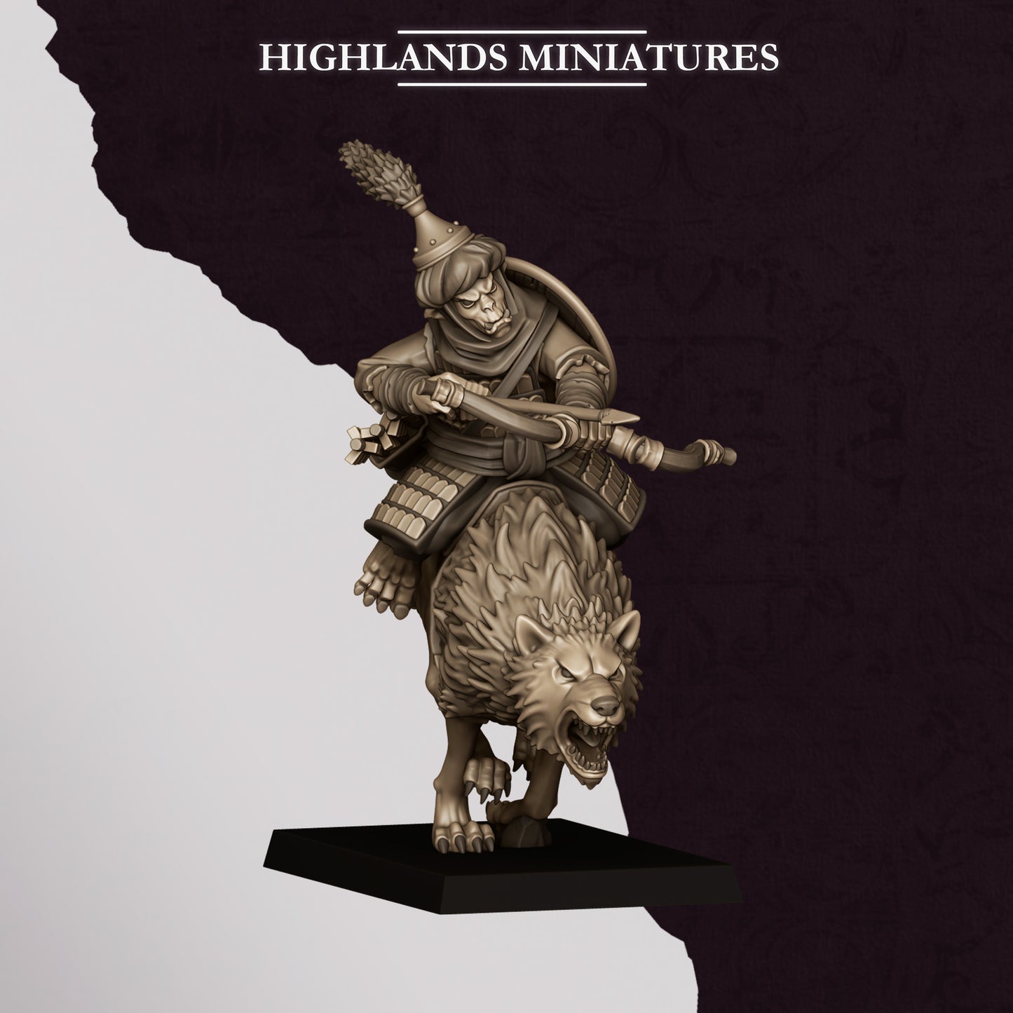 Hobgoblin Riders miniature (Sculpted by Highland Miniatures)