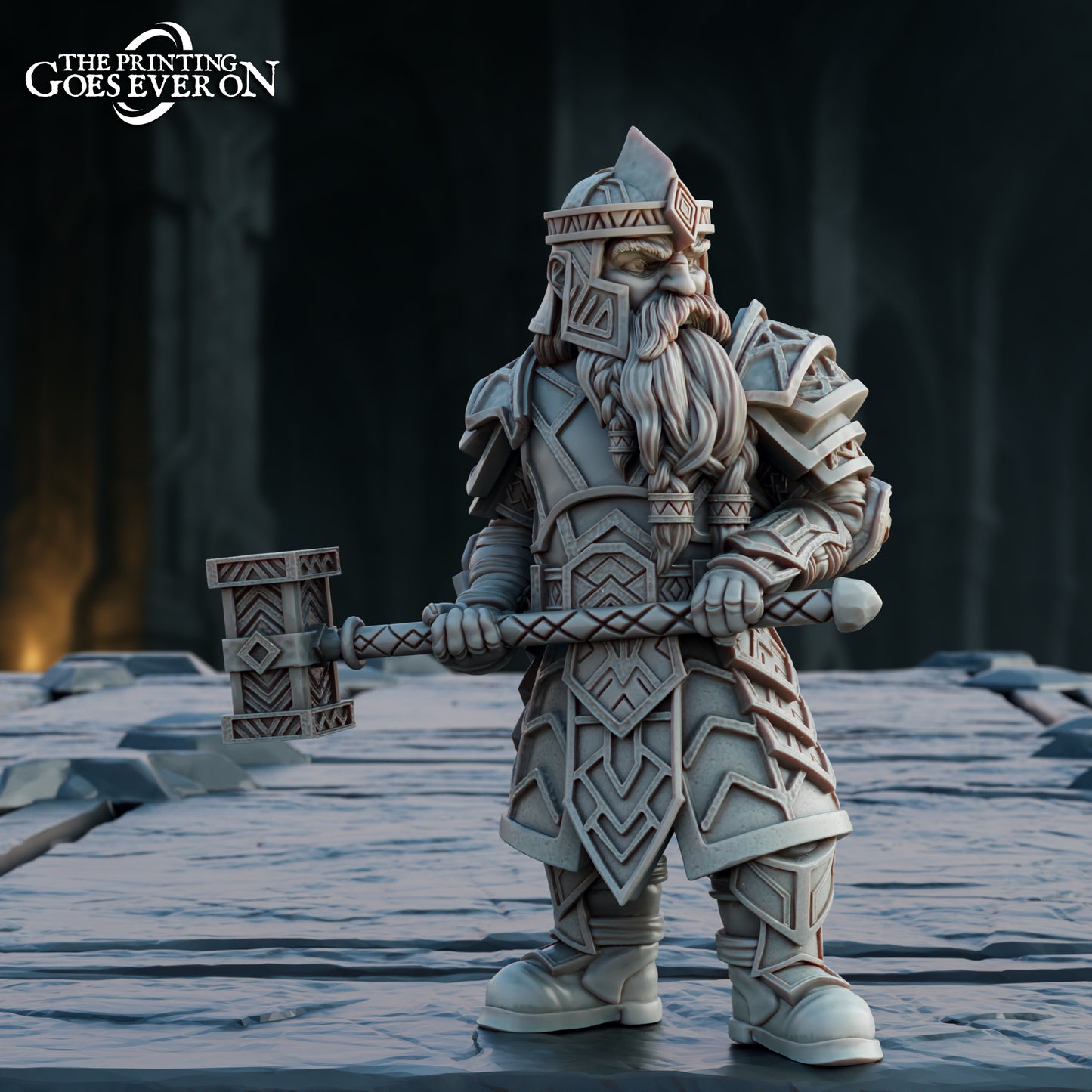 Steelvein Clan Dwarven Iron Vanguard - set of 6 (Sculpted by The Printing Goes Ever On)