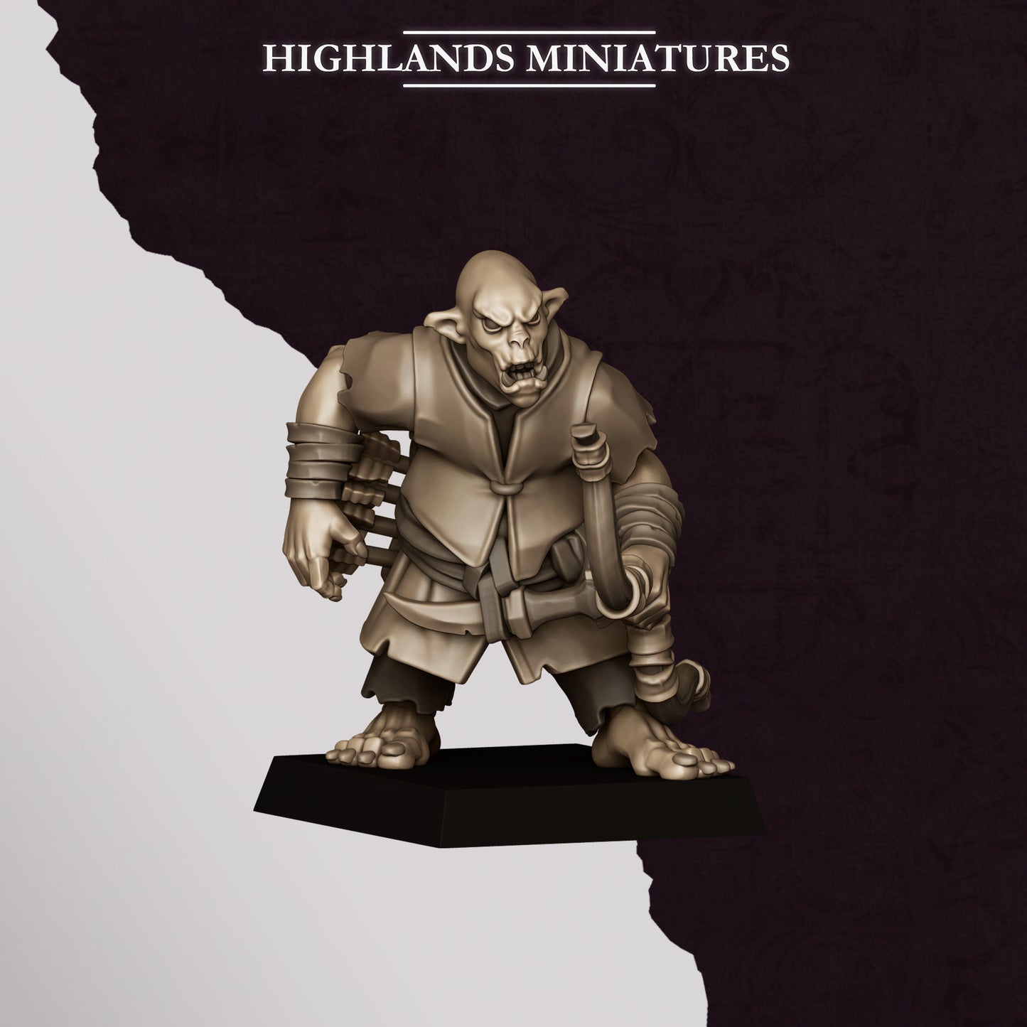 Hobgoblin Archers miniature (Sculpted by Highland Miniatures)