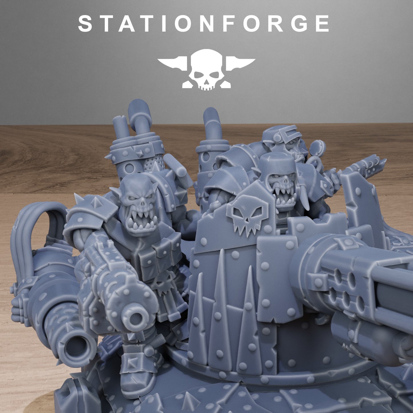 Orkaz Mini Tank - full kit (Sculpted by Stationforge)