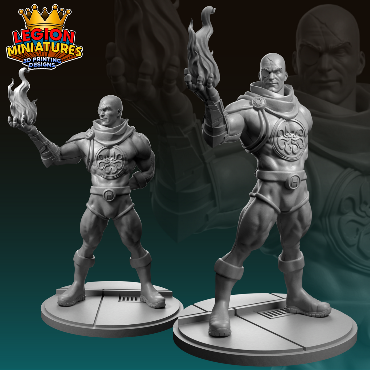Baron Strucker Fan-Art 40mm Miniature (Sculpted by Legion Miniatures)