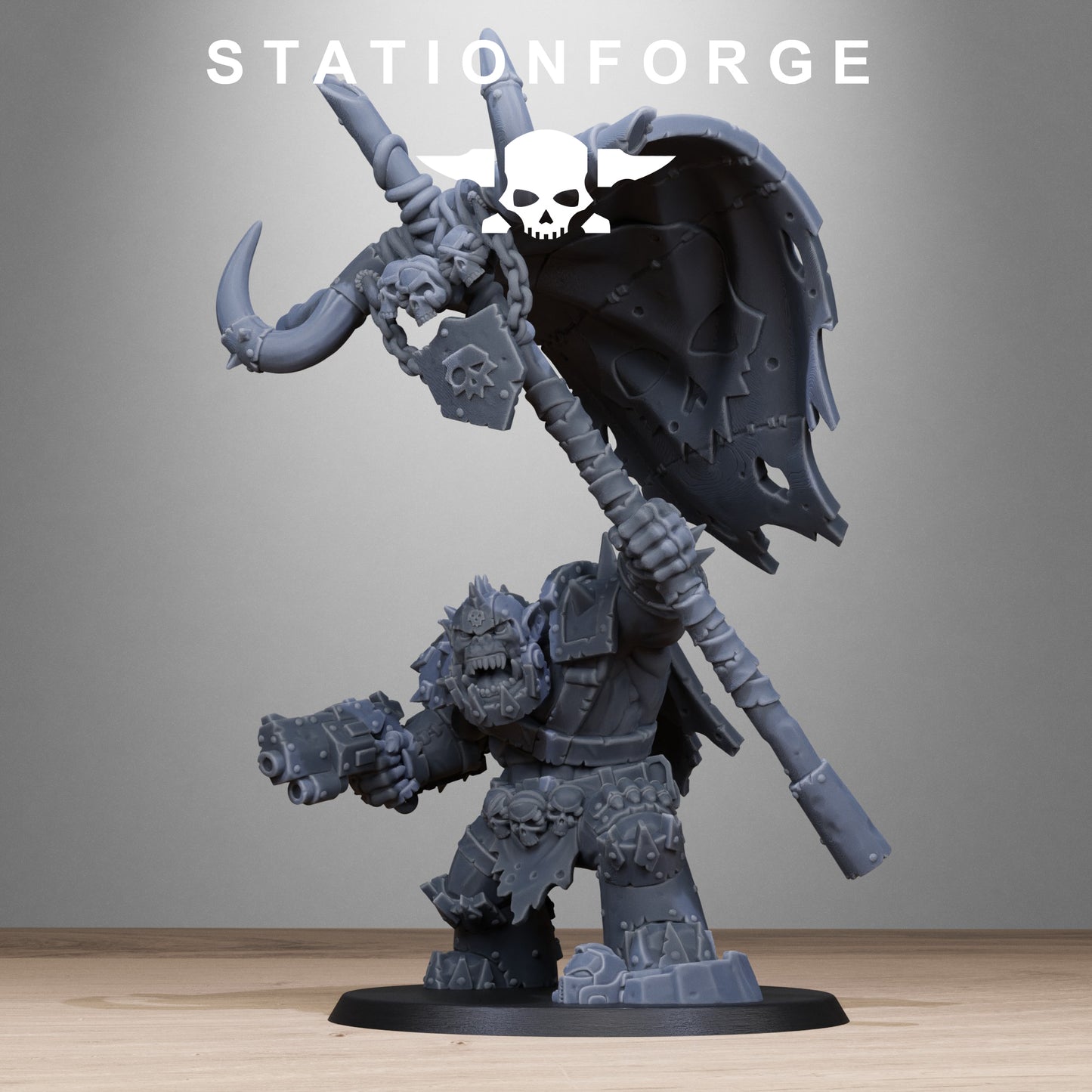 Orkaz Bearer Boss (Sculpted by Station Forge)