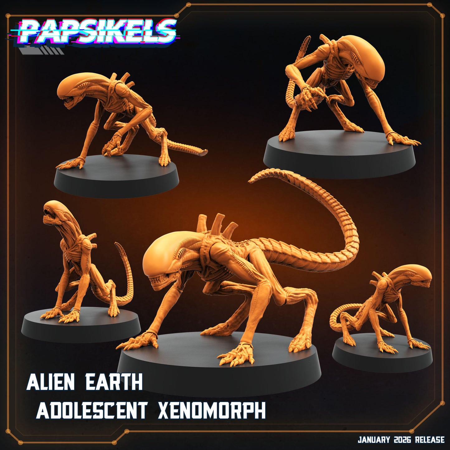 Alien Earth Adolescent Xenomorph - Fan Art Sculpted by Papsikels