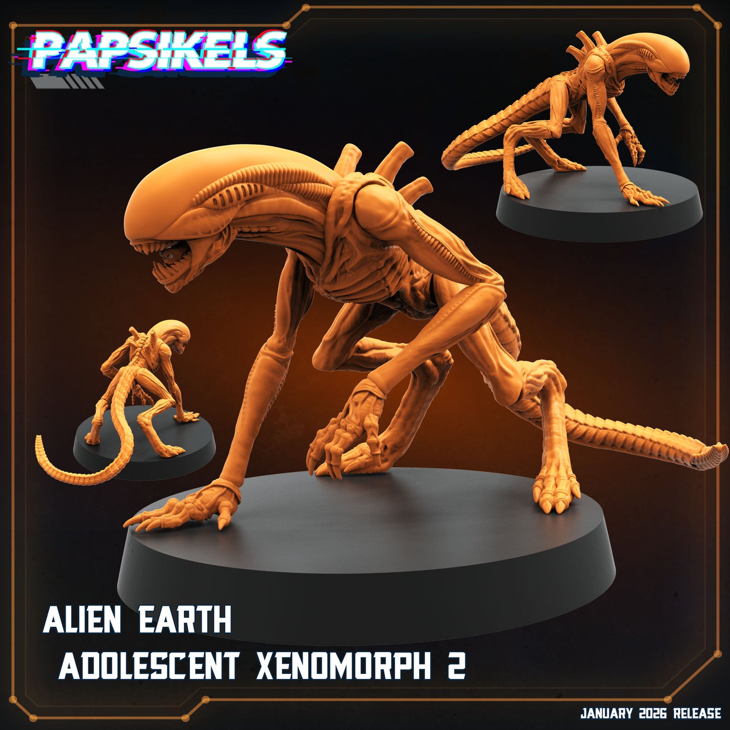 Alien Earth Adolescent Xenomorph - Fan Art Sculpted by Papsikels