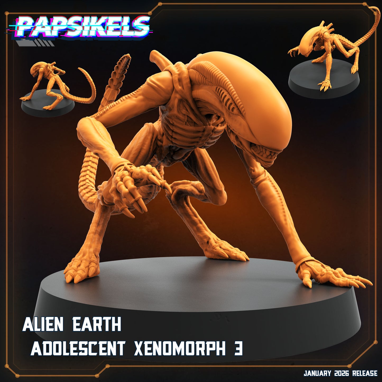 Alien Earth Adolescent Xenomorph - Fan Art Sculpted by Papsikels