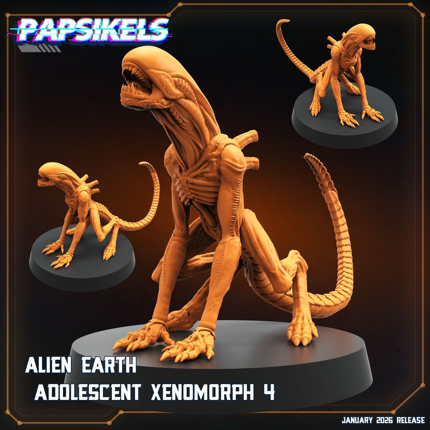 Alien Earth Adolescent Xenomorph - Fan Art Sculpted by Papsikels