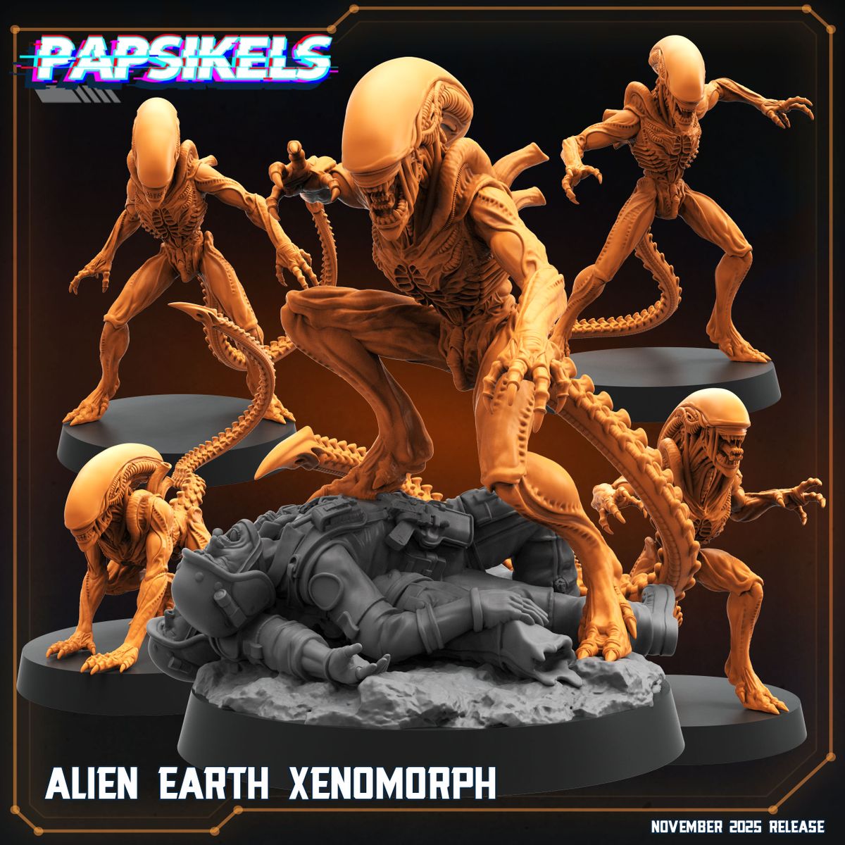 Alien Earth Xenomorph - Set of 5 (Sculpted by Papsikels)