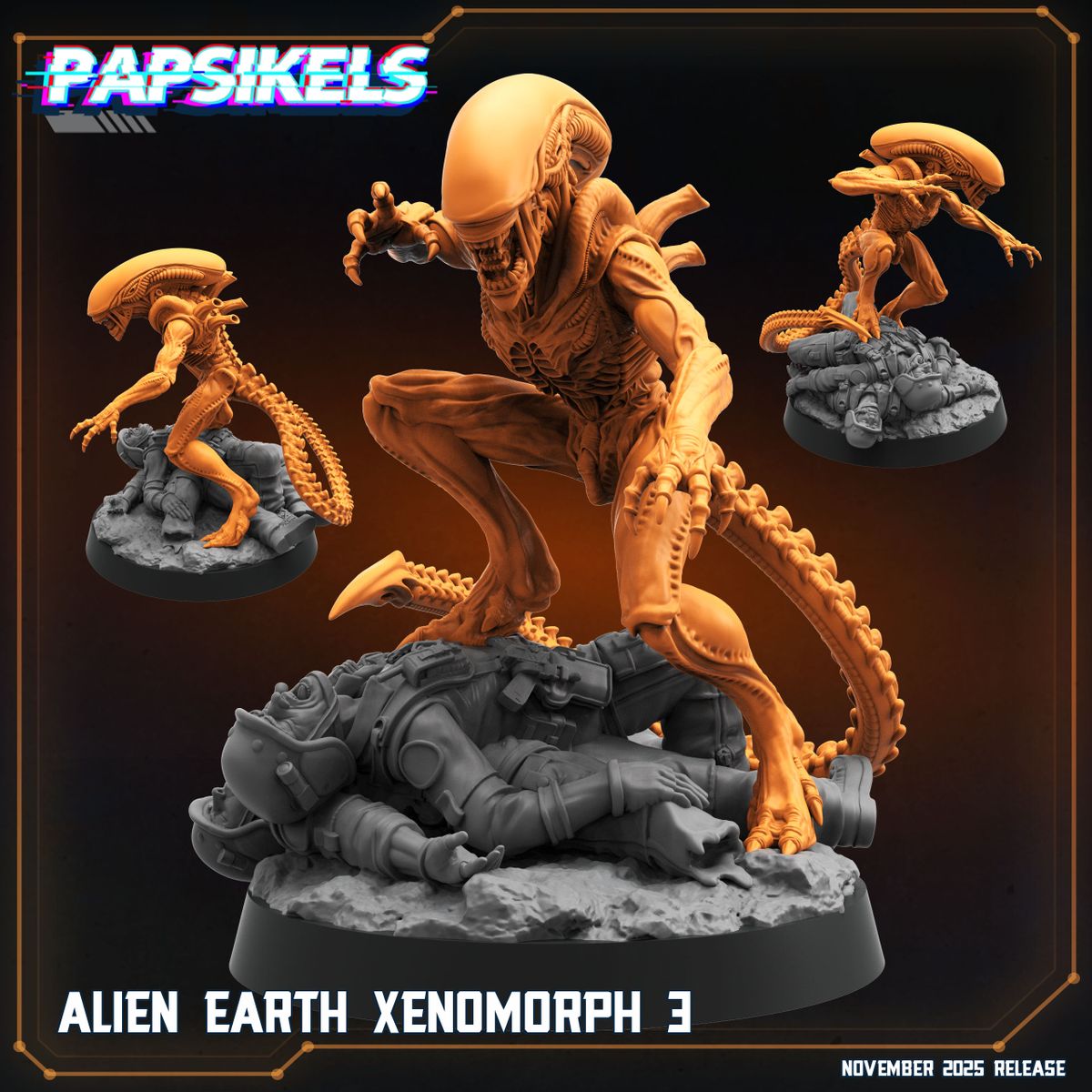 Alien Earth Xenomorph - Set of 5 (Sculpted by Papsikels)