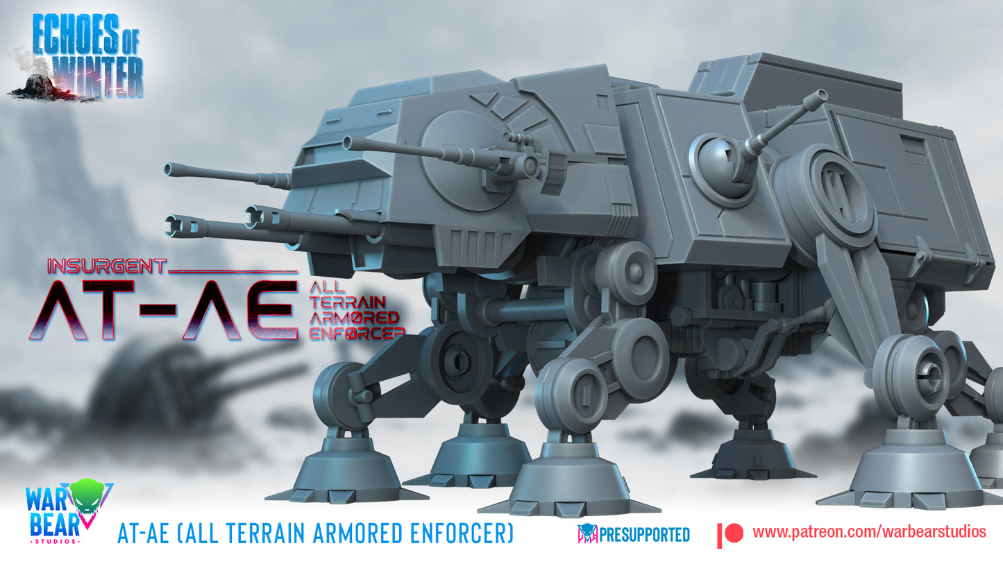 Insurgent AT-AE All Terrain Armored Enforcer - Echoes of Winter (Sculpted by War Bear Studios)
