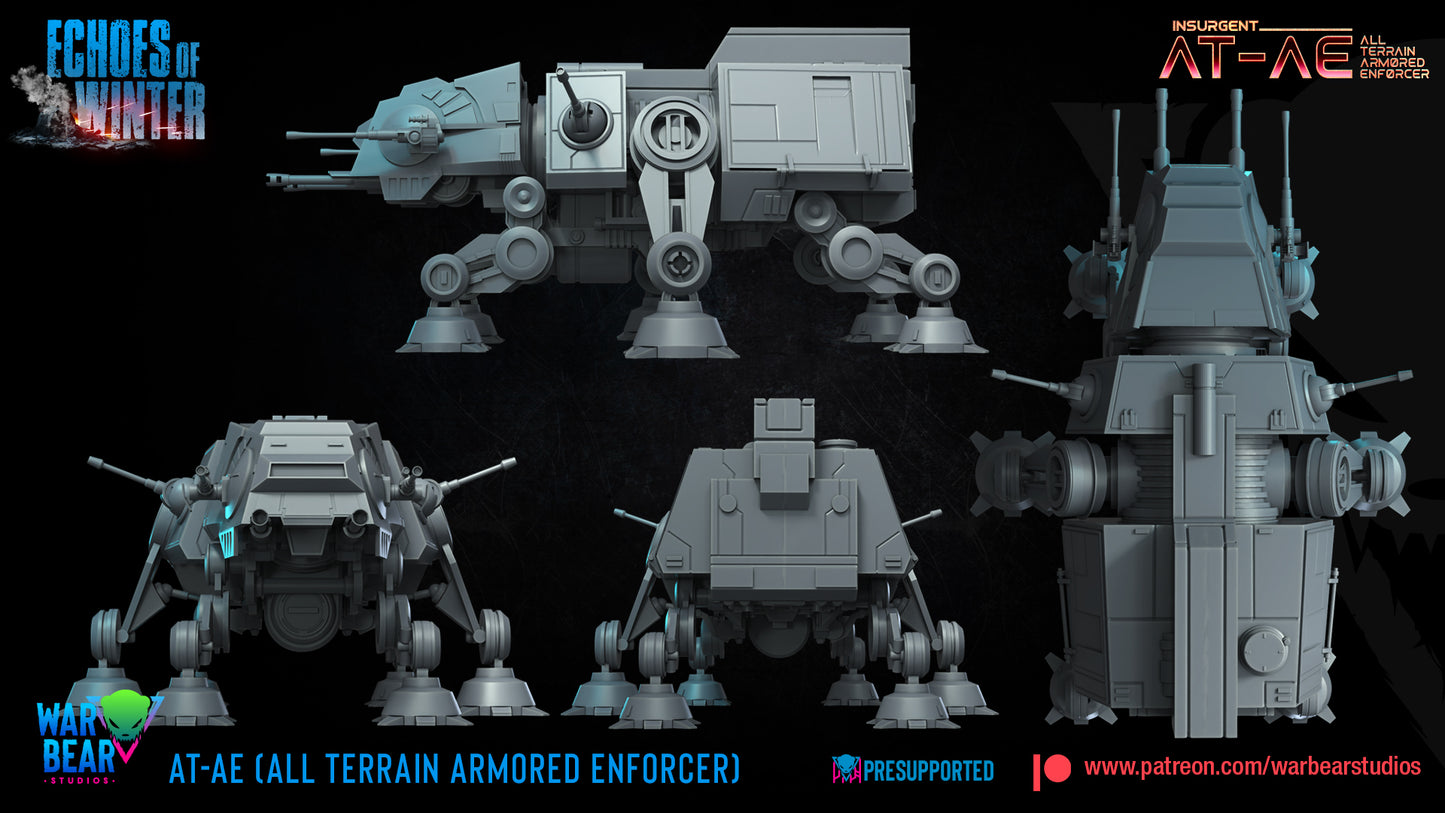Insurgent AT-AE All Terrain Armored Enforcer - Echoes of Winter (Sculpted by War Bear Studios)