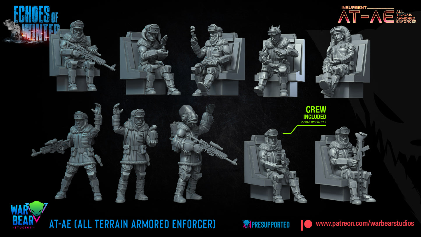 Insurgent AT-AE All Terrain Armored Enforcer - Echoes of Winter (Sculpted by War Bear Studios)