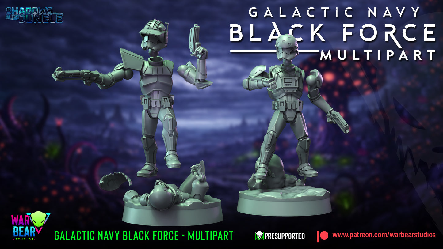 Galactic Navy Black Force Multipart (Sculpted by War Bear Studios)
