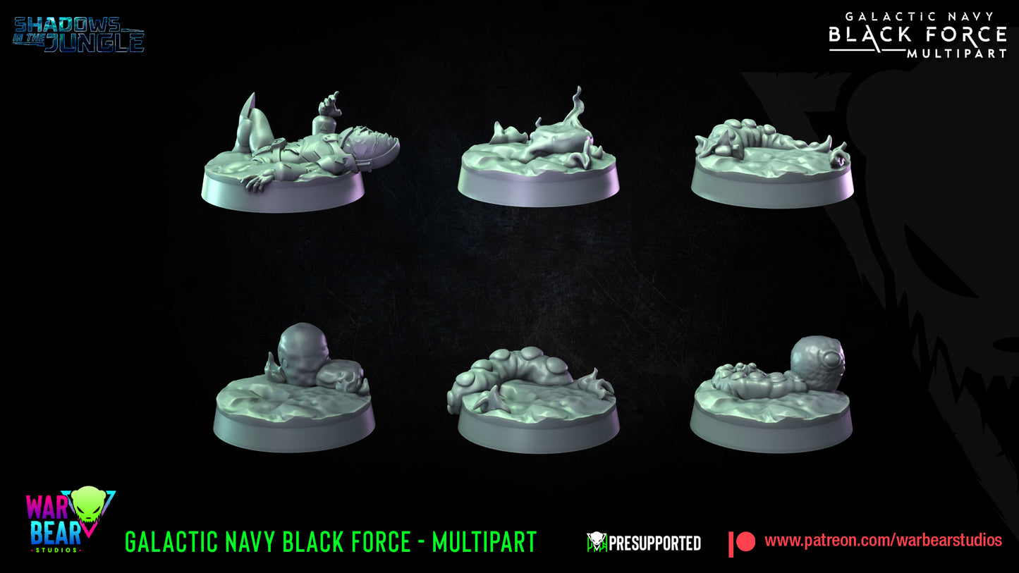 Galactic Navy Black Force Multipart (Sculpted by War Bear Studios)