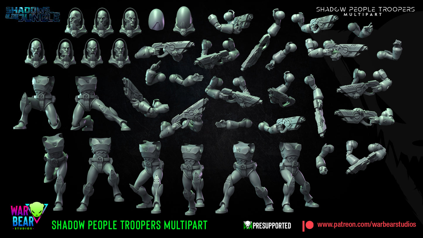 Shadow People Troopers Multipart (Sculpted by War Bear Studios)
