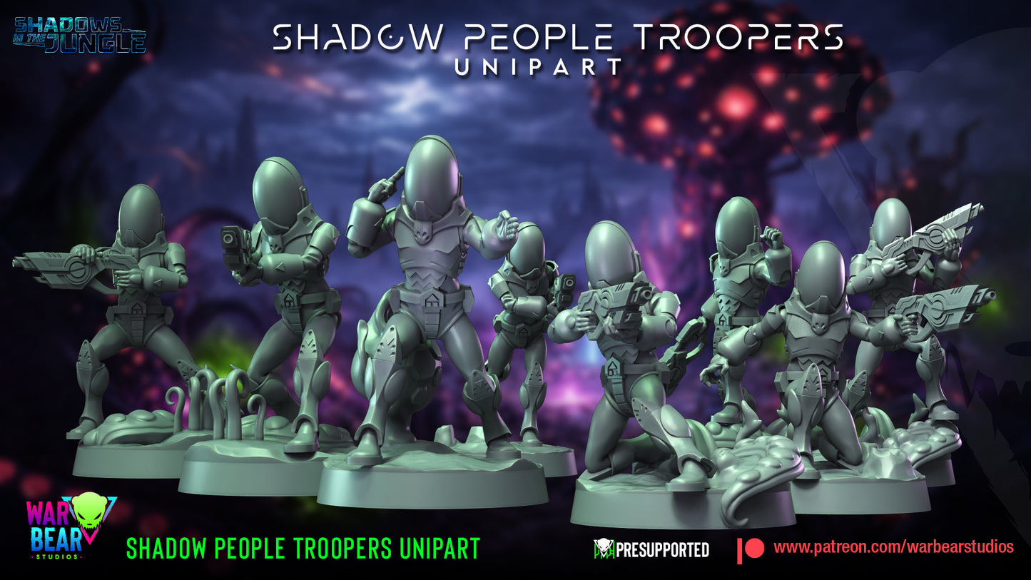 Shadow People Troopers Unipart (Sculpted by War Bear Studios)