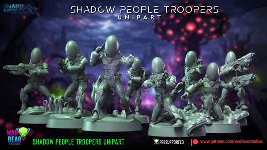 Shadow People Troopers Unipart (Sculpted by War Bear Studios)