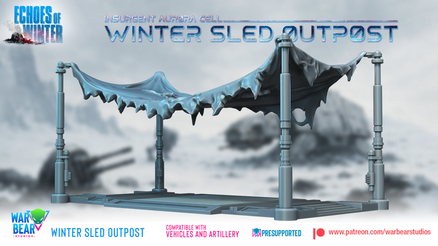 Winter Sled Outpost - Echoes of Winter (Sculpted by War Bear Studios)