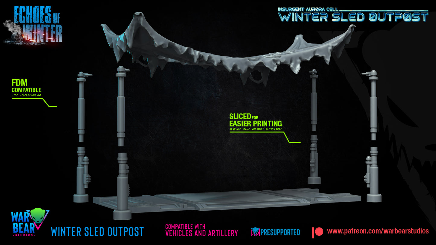 Winter Sled Outpost - Echoes of Winter (Sculpted by War Bear Studios)