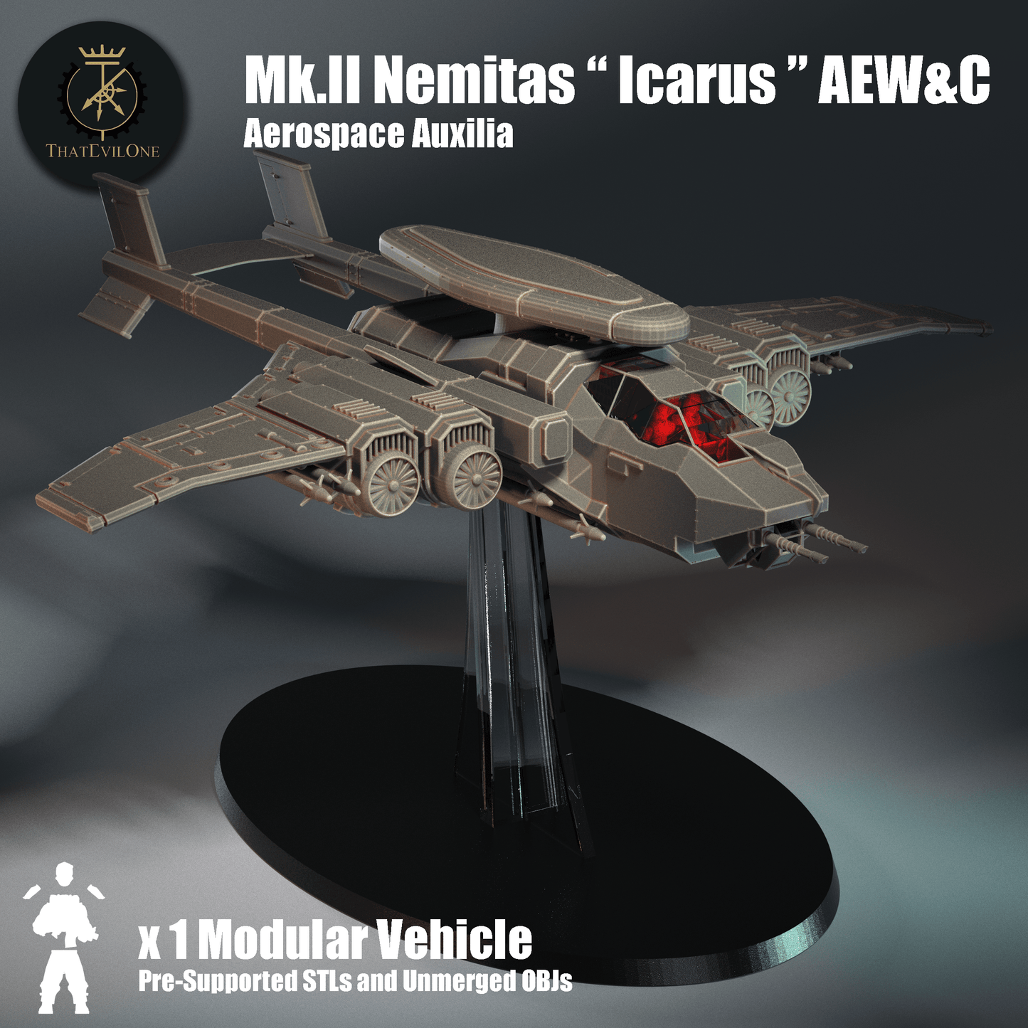 Mk II Nemitas Icarus AEW-C Presupported (Sculpted by That Evil One)